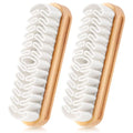 2 Pcs Suede Shoe Brush Nubuck Leather Cleaner Shoes Shine Dauber Crepe Applicators Set(2 Suede Brushes) - style: 2 Suede Brushes
