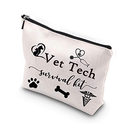 WCGXKO Veterinary Technician Gift Vet Tech Survival Kit Portable Travel Accessories Toiletry Bag Makeup Bag - color: Vet Tech
