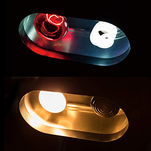 REPTI ZOO Dual Reptile Light Fixture for Reptile Dome UVB Lamp Fixture Dual Reptile Reflector Dome Lamp Cap Combo Integration Design Heat Lighting (Pack of 2) - size: 1 Count (Pack of 2)