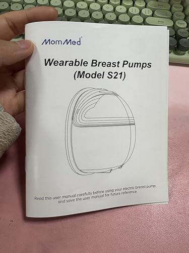 MomMed Wearable Breast Pump (Model S21) – Double Electric Hands-Free Breast Pump, Leak-Proof Design, 3 Modes (Stimulation, Expression, Auto) & 12 Vacuum Levels, Portable and Quiet, Green, 2 Pack - color: Blissful Green