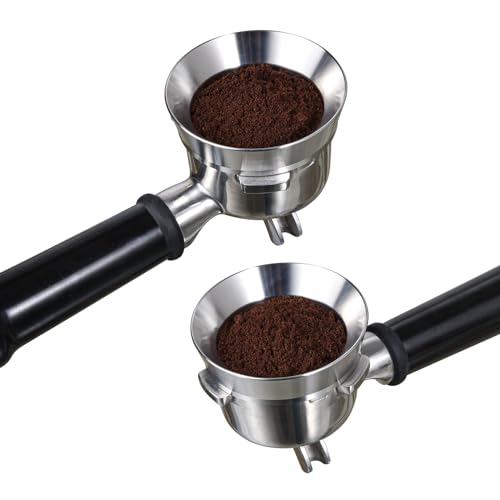 MATOW 54mm Dosing Funnel Magnetic Espresso Funnel for Breville Portafilters | Magnetic Dosing Ring, 304 Stainless Steel, Mess-Free Grinding, Dishwasher Safe - size: 54mm