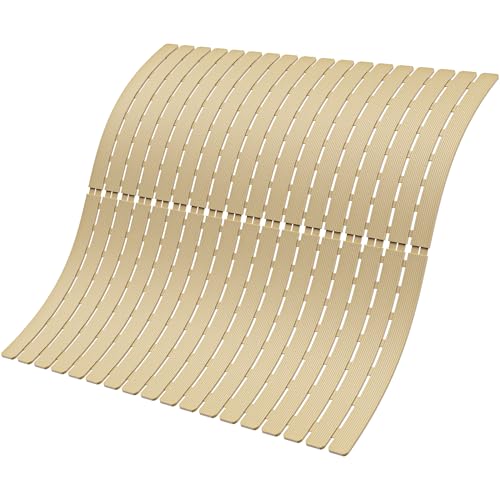 MBOSS Bathtub Mat Non Slip,Super Soft Bath Mat for Tub 24 X 24 Inch,Shower Mat with Suction Cups and Drain Holes,Non Slip Bathtub Mat for Elderly Bathroom - color: Brown