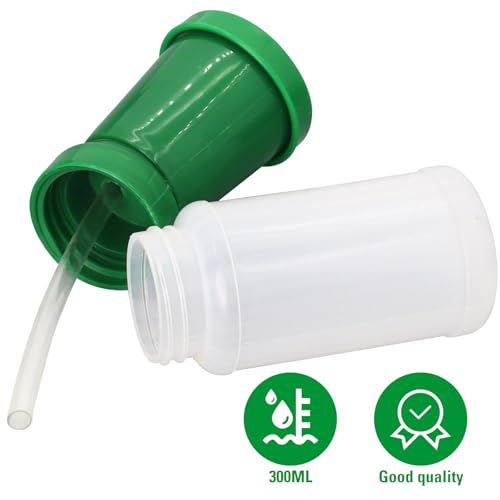 2 Pack Teat Dip Cup Non-Return Teat Dipper Nipple Cleaning Disinfection Cup | Non Reflow Dip Cup Reusable Squeeze Bottle Design Leak-Proof Pre Milking Teat Dipper for Cow Sheep Goat Cattle (Green) - color: green