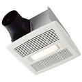Broan-Nutone AE80BL InVent Series Single-Speed Fan with LED Light, Ceiling Room-Side Installation Bathroom Exhaust Fan, ENERGY STAR Certified, 0.7 Sones, , White , 80 CFM 0.7 Sones - size: 80 CFM .7 Sones