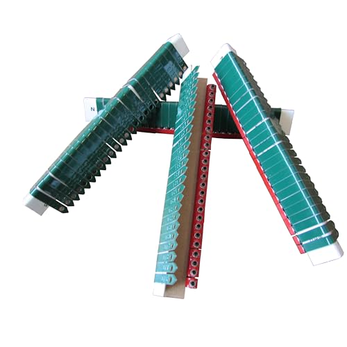 Zip Wing Bands Numbered - NOT Stamped Aluminum Chicken Pheasant Poultry Duck Wing Identification Tags (100, Green) - color: Green