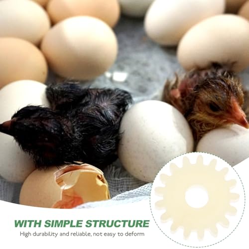 Abaodam 10 pcs Incubator Gear Wheel Egg Turning Motor Reversible Gear Replacement Part for Chicken Quail and Pigeon Hatching Equipment Easy Install for Incubator Accessories