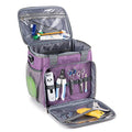 Pet Grooming Bag, Dog Grooming Supplies Organizer Tote Bag, Perfect for Pet Grooming Tool Kit Accessories-Purple - color: Purple