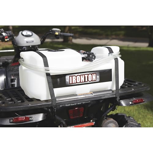 Ironton 12V Sprayer Pump, 8-Gallon, 1 GPM, 12V, 12ft. Vertical Spray Reach | Santoprene/Viton components, 11ft. hose, Compact property spraying, Targeted application, Lawn/garden use - size: 8 Gallon