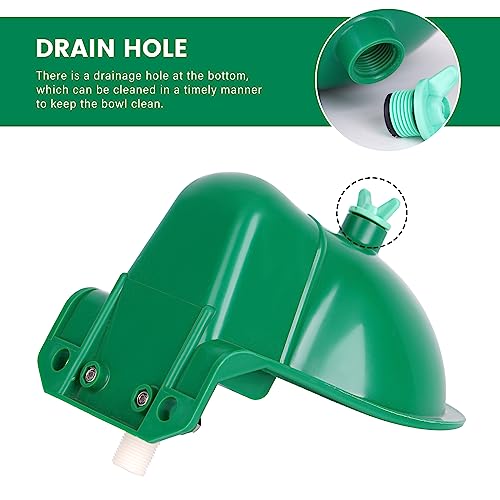Goat Waterer, Livestock Waterer for Sheep Dog Piglet Calf Horse Farm Water Troughs for Livestock Automatic Water Bowl Plastic Drinking Bowl Water Dispenser 2 Pack