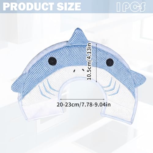 Cat Cone Collar Soft,Cute Dolphin Soft Cone for Cats,Kitty Donut Collar,Kitty Recovery Colla r - Soft, Adjustable, Breathable, Lightweight Cone to Stop Licking - After Surgery