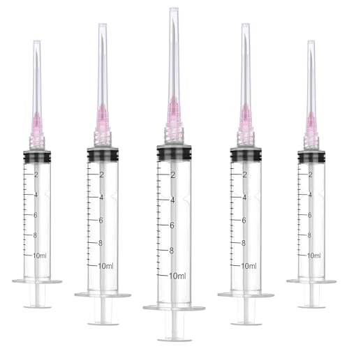 10mL/cc Disposable Luer Lock Syringe 18G 1.5 inch for Lab Use, Individually Wrapped, Pack of 50 - style: 10ml-18G-1.5" (luer lock)