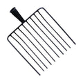 Steel Pitchfork Replacement Head, 10-Tooth Agricultural Manure Fork for Gardening and Stall Cleaning, Without Handle - color: 10 Teeth