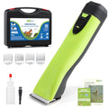Cordless Horse Clippers, 2-Speed & Ultra-Quiet <50dB | Professional Pet Grooming Trimmer with 4 Magnetic Guide Combs & Detachable Blade, For Horses, Ponies, Cats, Dogs & Goats