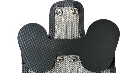 DOWN UNDER OUTDOORS 2 Small Bantam or Young Chicken Saddles (Gray Mesh) | Adjustable Straps, Chicken Apron, Poultry Saver, Pet Supplies, Including Shoulder Cover, Heavy Duty Shade Cloth Mesh - color: grey mesh