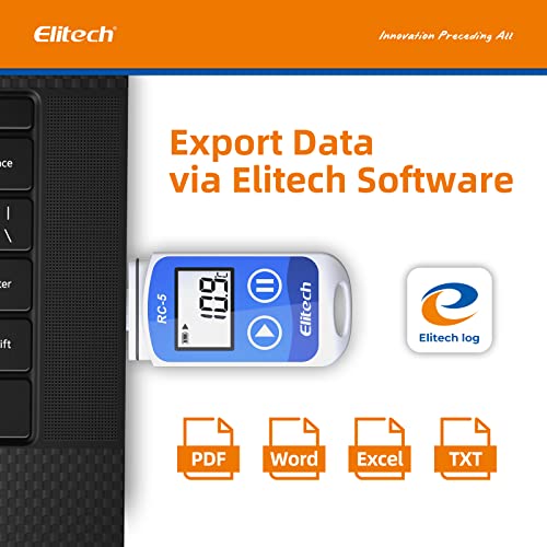 Elitech RC-5 USB Temperature Data Logger Recorder 32000 Points High Accuracy (10 Pack) - size: 10Pack