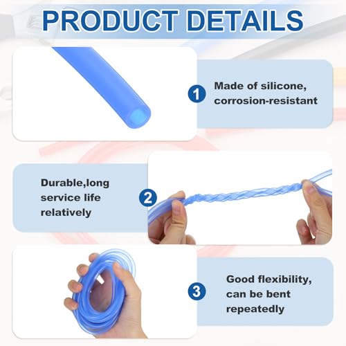 uxcell 6mm ID x 12mm OD Silicone Tubing, 6.6ft High Temp Silicone Air Tube Drip Irrigation Hose Pipe for Home Brewing Wine Beer Line and Aquaponics, Green - color: Green, size: 6mm x 12mm x 200cm