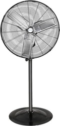 BILT HARD 8900 CFM 30" High-Velocity Industrial Pedestal Fan, 3-Speed Heavy Duty Industrial Standing Fan with Metal Aluminum Blades and Adjustable Height, Idea for Commercial, Shop, and Garage - size: 30 in.