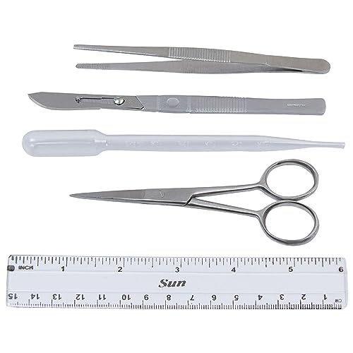 Dissection Kit for Biology Lab & Anatomy - Stainless Steel Scalpel Knife Set for Medical & Veterinary Students, KIT1-5 Pcs - style: KIT1 - 5 Pcs