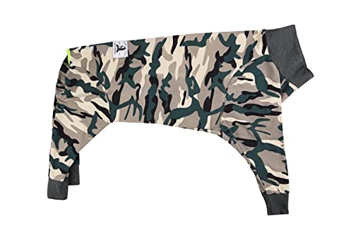 Dog Surgery Recovery Suit Female Male for Dogs After Surgery Medium Large Dogs Onesie Dog Pajamas Pjs Clothes (Green Camo, 28 (Chest 26.77 in | Backlength 18.11)) - color: Green Camo, size: 28 (Chest 26.77 in | Backlength 18.11)