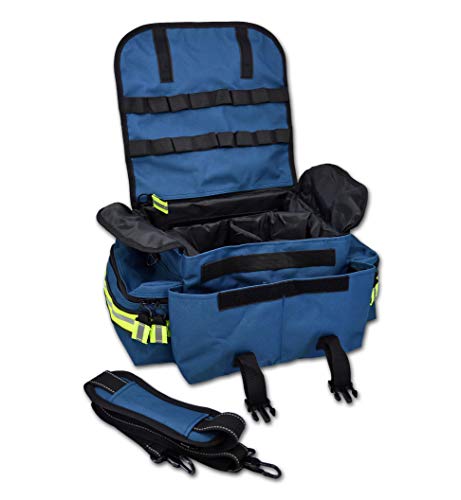 Lightning X Products Small EMT Medic First Responder Trauma EMS Jump Bag With Dividers - Navy Blue - color: Blue