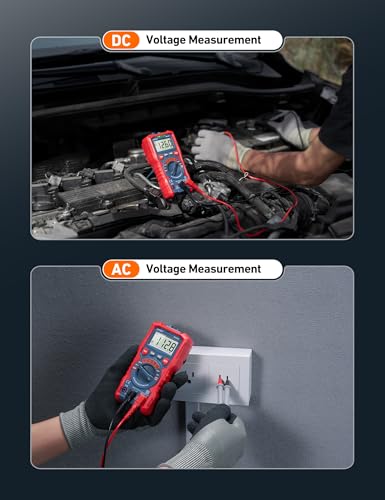 AstroAI Digital Multimeter, TRMS 4000 Counts, Auto-Ranging, Battery Test | 1.5V/9V/12V Battery Testing, Auto & Home Diagnostics, NCV Detection, Capacitance Measurement, CAT III 600V - style: Auto-Ranging