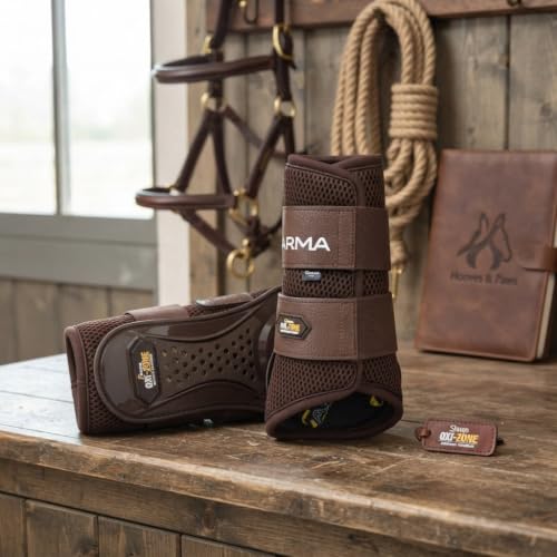 Shires ARMA OXI-Zone Brush Boot - color: Brown, size: Cob