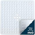 SlipX Solutions 21" Square Non Slip Shower Stall & Bathtub Mat, White | Anti Slip Essential Shower Mat For Bathers Of All Ages, 25% Stronger Suction Cups, Soft Underfoot, Machine Washable - color: White