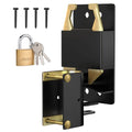 JIAHOO 2 Way Farm Gate Latch, Heavy Duty Gate Latches for Metal Tube Gates | Two-Way Lockable Livestock Gate Latch Hardware, For Cattle Gate Horse Corral, Ranches, Pastures, Pet Cage - style: Farm Gate Latch & Padlock