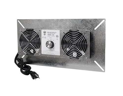 Tjernlund V2D Underaire Crawlspace Ventilator Fan Moisture Reducing 220 CFM - size: 220 CFM, style: With Dehumidistat