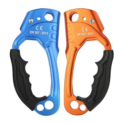 Climbing Hand Ascender for Rock Climbing Arborist (Right and Left) for 8~13 mm Rope - color: Left and Right
