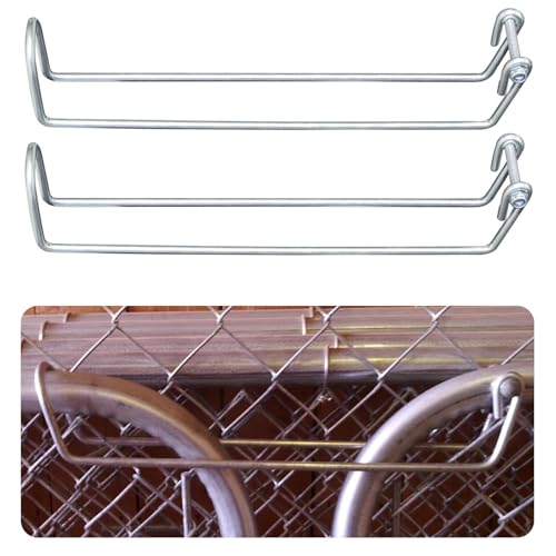 Old-School/Over Throw Wire Arm Top/Gate Latch Chain Link/Double Driveway | Fit for Residential Gate Frames Constructed of Either 1-1/8" OD/1-3/8" OD Tube, Overall Length 13.5", Rust-resistant, 2Pc - color: 2 Pcs