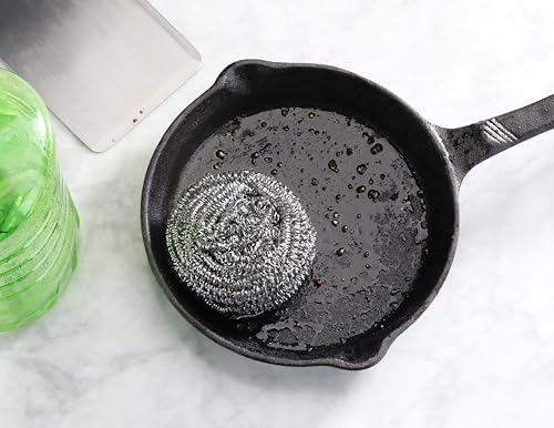 New Star Foodservice Extra Large (50 Grams) Stainless Steel Sponges Scrubbers, Set of 12