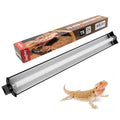 UVB Reptile Light Kit, 24W T5 Lamp Fixture and 10.0 UVB Tube Combo, Linear Lighting Bar for Desert Dwelling Reptiles, Bearded Dragon, Chameleon, Gecko, Lizards, Tortoises, Turtles, Snake - size: UVB10.0