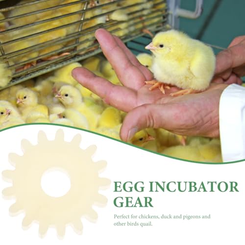 Abaodam 10 pcs Incubator Gear Wheel Egg Turning Motor Reversible Gear Replacement Part for Chicken Quail and Pigeon Hatching Equipment Easy Install for Incubator Accessories
