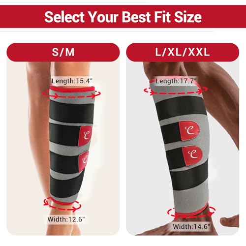 Comfytemp Leg Heating Pad, Wearable Heat Wrap for Knee/Thigh/Calf (L/XL) | FSA Eligible HSA Approved Electric Heated Pad for Legs/Arm/Hamstring Soothing Warmth, Birthday Gifts for Women Man Mom Dad - size: Large