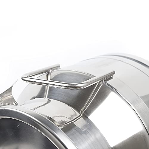 3Gal Stainless Steel Milk Can 12L, Dairy Pot with Sealed Lid 304 Heavy Duty Bucket GDAE10 Liquid Storage Canister Oil Barrel Pail Jug Wine Tea Beer for Home Bar Kitchen Industry