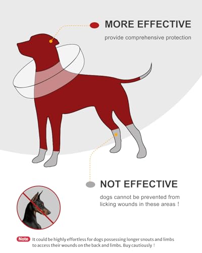 MIDOG Inflatable Dog Cone, Donut Recovery Collar After Surgery, X-Large | Soft inflatable donut e-collar; stops licking after surgery; pet eats & sees normally; neck 21-24 in (XL); not for chewers - color: DarkPink, size: X-large (Neck:21"-24")