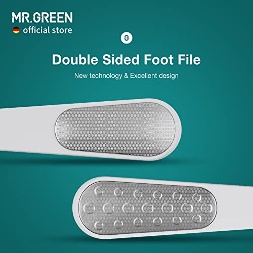 MR.GREEN Foot File Double Sided Callus Remover for Dead Skin Professional Pedicure Tools Callous Scraper Foot Sander Heel Filer (Orange) - color: Orange