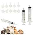 Kitten Nipples for Feeding Puppy Bottle with Nipple and Syringe | Kitten Nursing Syringe Set 10 pcs Newborn Pet Nursing Kit for Cat, Dog, Squirrel, Rabbit and Other Small Animals