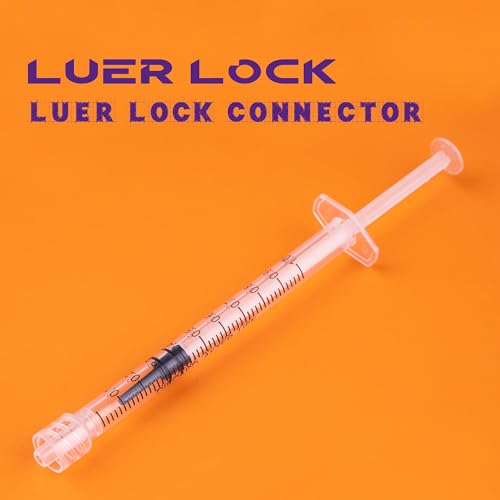 1ml Syringes with 25G 1 Inch Needles Luer Lock Syringe and Needle for Liquids, Individually Wrapped, Pack of 100 - size: 1ML-25G 1"