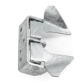 Wall Mount Butterfly Latch 1-3/8" to 1-5/8", Gate Fork Lock with Padlock Hole, Chain Link Fence Parts, Gate Fork Latch,Chain Link Fence Gate Latching Hardware,Galvanized Steel (Silver) - color: Silver
