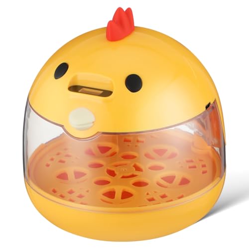 IMIKEYA Egg Incubator for Quail Eggs Auto Temperature and Humidity Control Portable Bird Incubator for Chickens Parrots Duck Eggs Compact Desktop Use