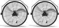 Simple Deluxe 20 Inch High Velocity Wall Mount Fan with Rack, 3 Speed Industrial/Commercial Metal Ventilation Fan,2 Pack - size: 20 Inch-Classic, style: 2 Pack