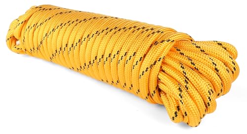 MaxxHaul Diamond Braided Rope of 1/2" x 100 Ft Extra Strength-Sunlight and Weather Resistant, Multicolor (51242) - size: 1/2" x 100 Ft