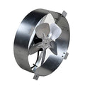 Amtrak Solar 80 Watt 12-Inch Exhaust Fan – Made in USA – Gable Mount, Galvanized Steel, Waterproof – Quiet Solar Ventilator for Attic, Garage, Chicken Coop, Greenhouse, RV – Fan Only