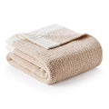Snuggle Sac Twin XL Bed Blanket 66x90 inches, Super Soft Warm Beige Blankets for Bed, Living Room, Luxurious Microfiber Blanket Dupes, Heather Beige, 66x90 inches - color: Heather Beige, size: Twin-XL (66"x90")