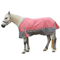 1200D Horse Blanket, 0g No-Fill Waterproof Turnout Rain Sheet | 1200D Ripstop Outer, Waterproof Breathable Shell, Anti-Rub Lining, 0g No-Fill, Keep Dry in Mud & Wet Weather, Large Tail Flap - color: Pink Grey, size: 75"