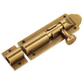 Solid Cast Brass Barrel Bolt, Antique Brass Door Slide Latch Lock, Heavy Duty Gate Sliding Bolt Latch - color: Bronze
