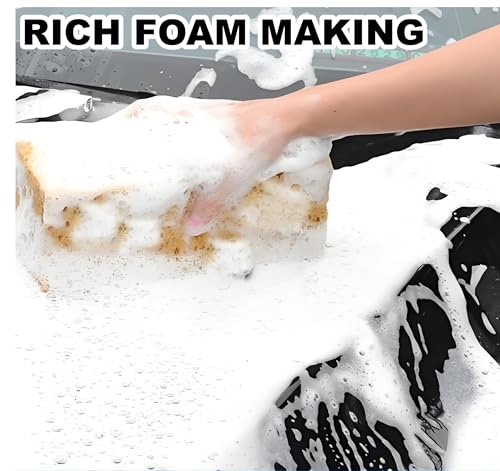 Car Wash Sponges, Extra Soft Coral, 8.3x4.38x2.8 inches,