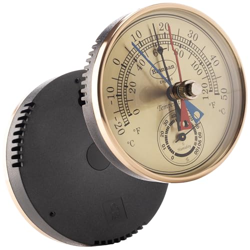 Brannan Max Min Thermometer and Hygrometer - Ideal Greenhouse Thermometer and Humidity Meter to Monitor Maximum and Minimum Temperatures and Humidity Easily Wall Mounted
